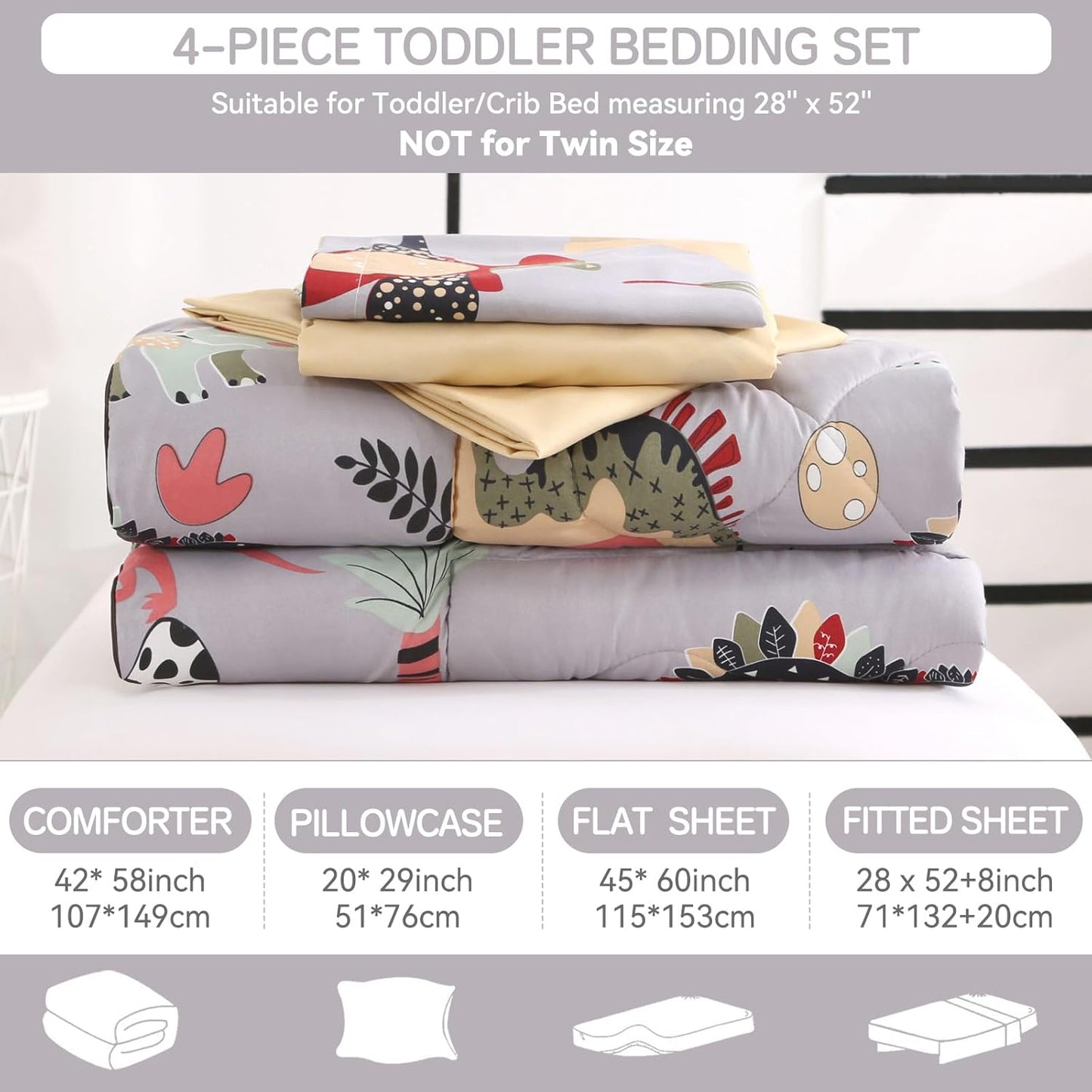 Dinosaur Toddler Bedding Sets