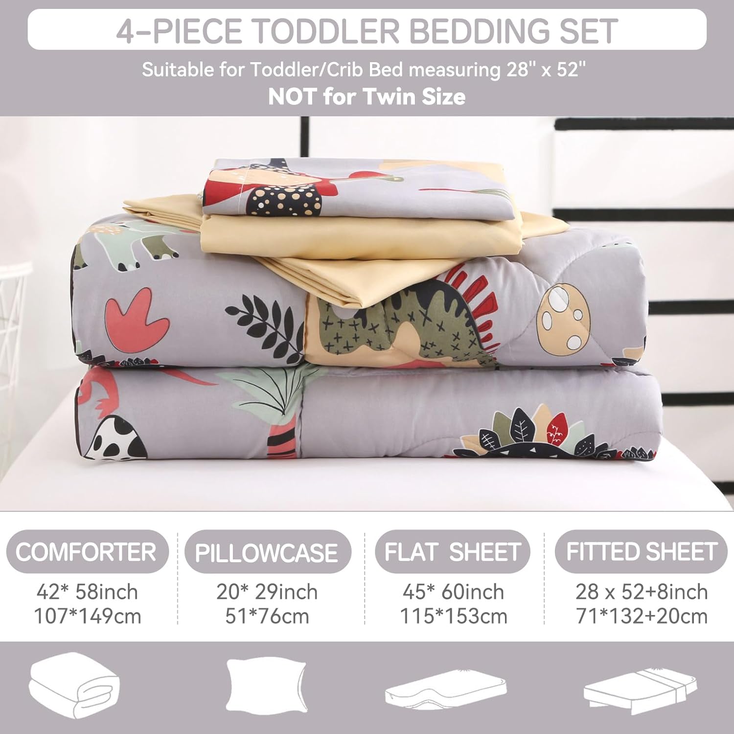 Dinosaur Toddler Bedding Sets